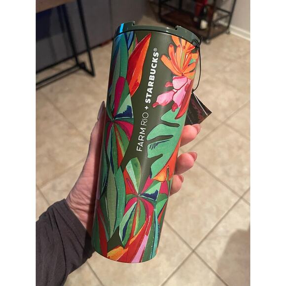 Starbucks + FARM Rio Board Leaves 16oz Stainless Steal Tumbler - Picture 5 of 5